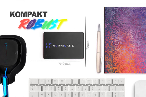 MD25C3 schwarz Hurricane 640GB 2.5 Zoll Externe tragbare Festplatte USB Type C External HDD Mobile Speicherplatte für Fotos smart TV PC Laptop Computer ps4 ps5 Xbox kompatibel mit Windows Mac OS Linux