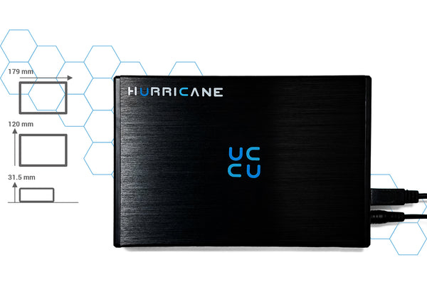 Hurricane GD35612 2TB Aluminium Externe Festplatte, 3.5