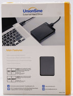 UnionSine HD2510 Externe Festplatte 2TB 2,5 Zoll USB 3.0 SATA
