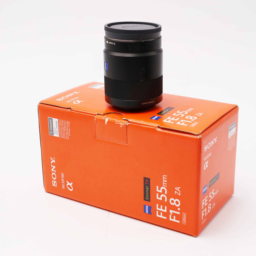 Sony SEL55F18Z Sonnar T FE 55 mm F1,8 ZA Standardobjektiv mit Festbrennweite Tag Nacht