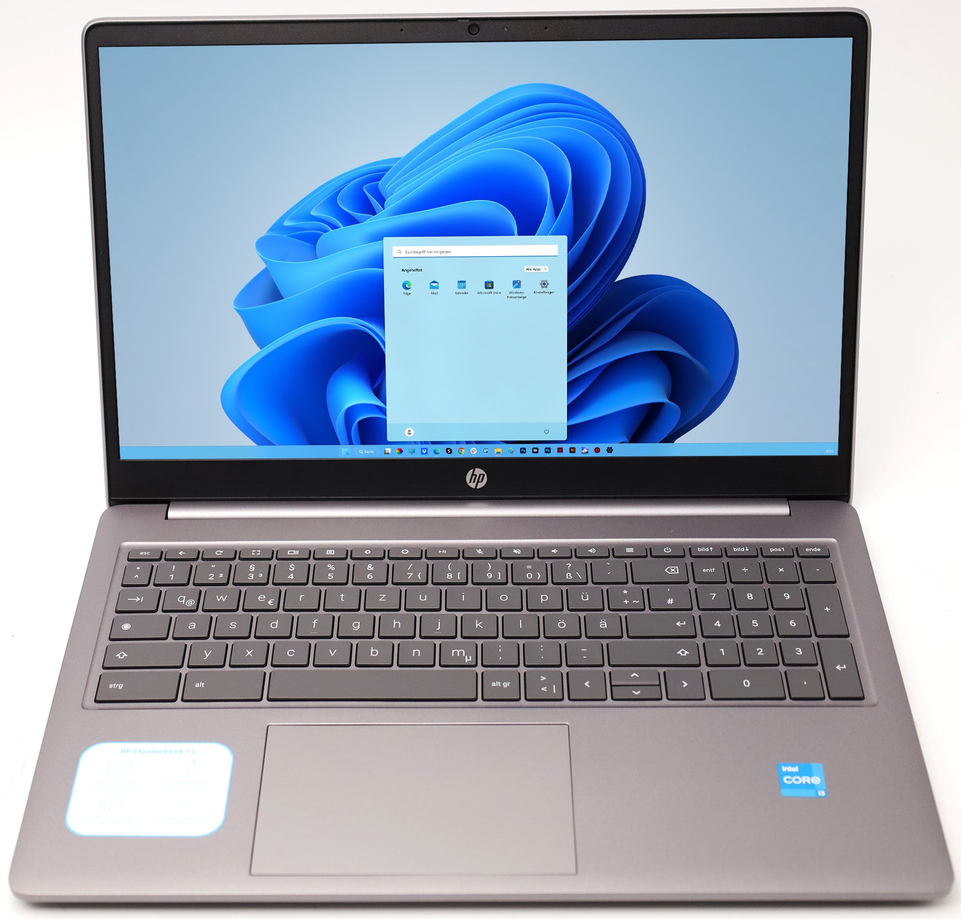 HP Chromebook 15,6" FHD-Display Intel Core i3-N305 8GB DDR5 RAM 256GB QWERTZ