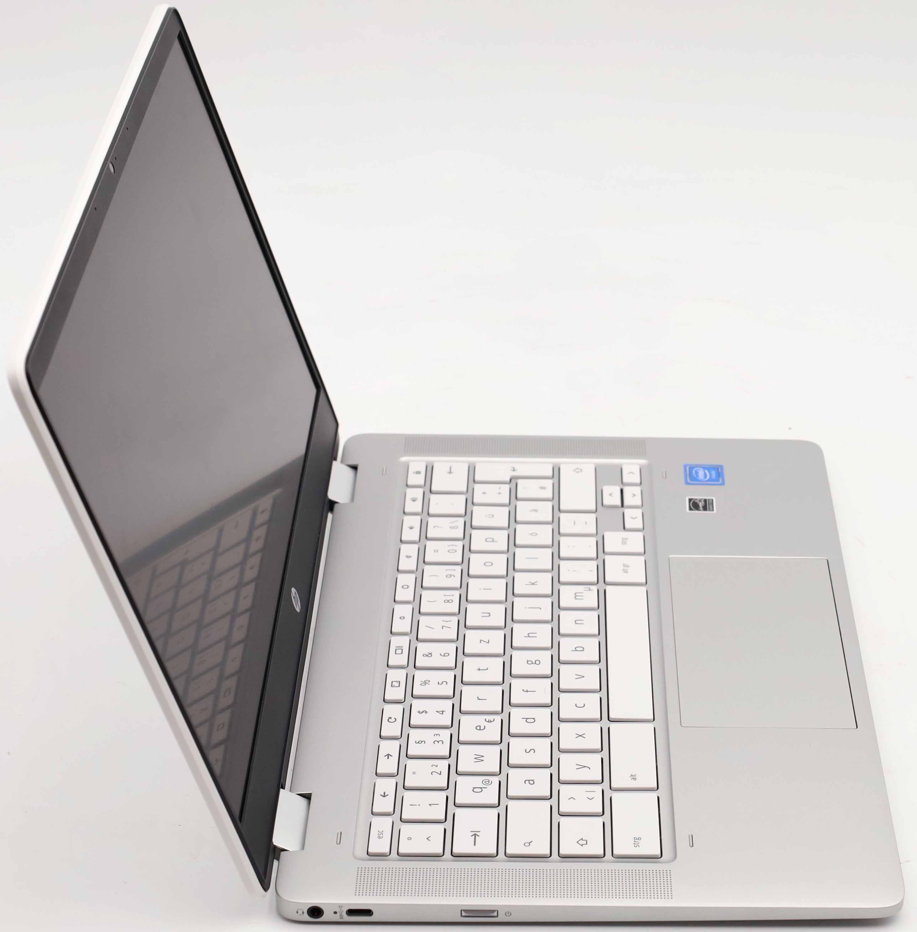 HP Chromebook x360 14a-ca0220ng Ceramic White Celeron N4120 4GB RAM 64GB eMMC DE