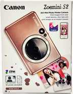 Canon Zoemini S2 Sofortbildkamera-Drucker 8MP rosegold ohne Druckerpapier
