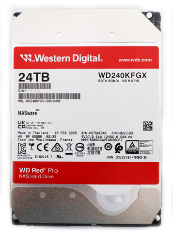 Western Digital WD Red Pro 24TB 24/7 512e 3.5" SATA 6Gb/s WD240KFGX