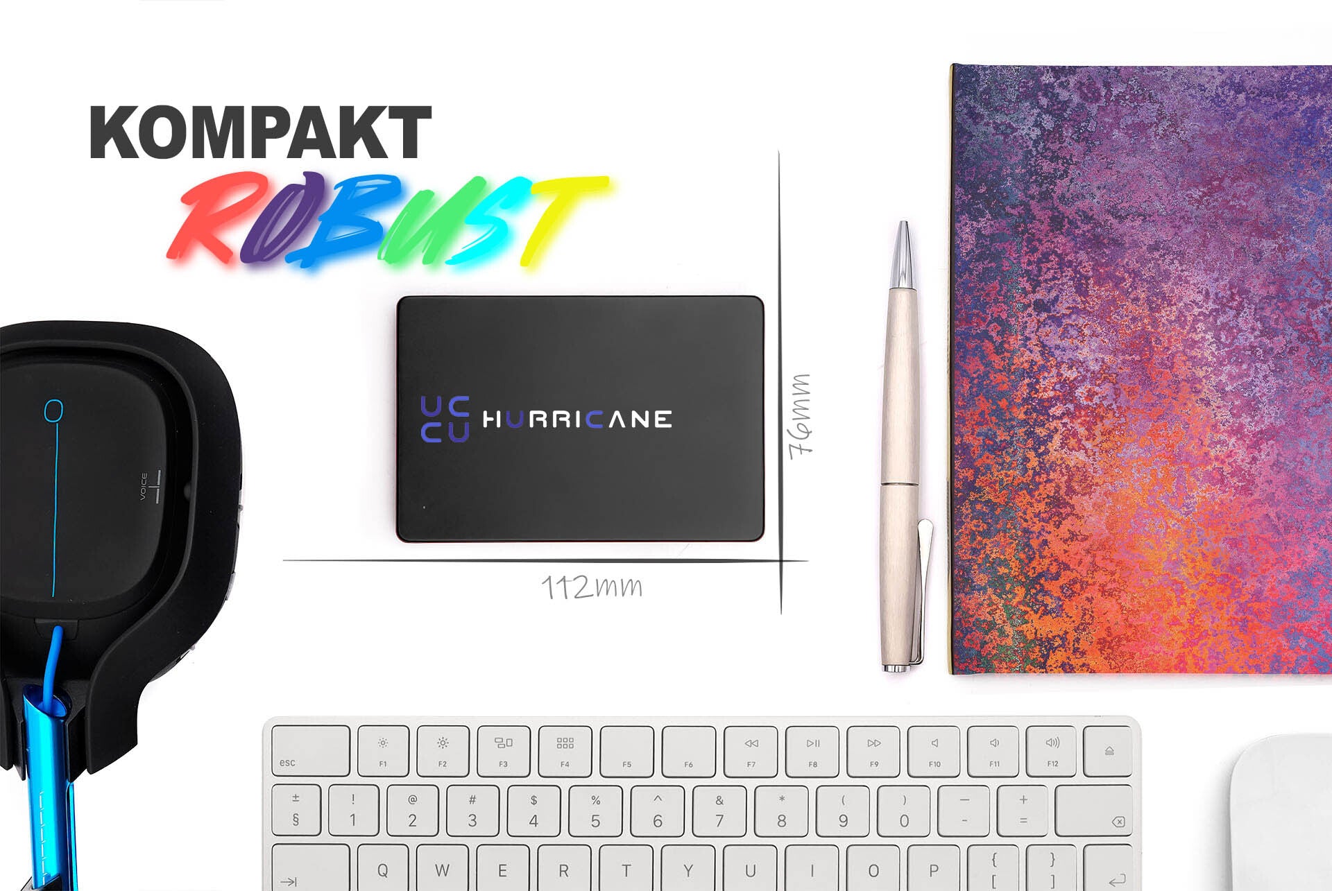 MD25C3 schwarz Hurricane 1TB 2.5 Zoll Externe tragbare Festplatte USB Type C External HDD Mobile Speicherplatte für Fotos smart TV PC Laptop Computer ps4 ps5 Xbox kompatibel mit Windows Mac OS Linux