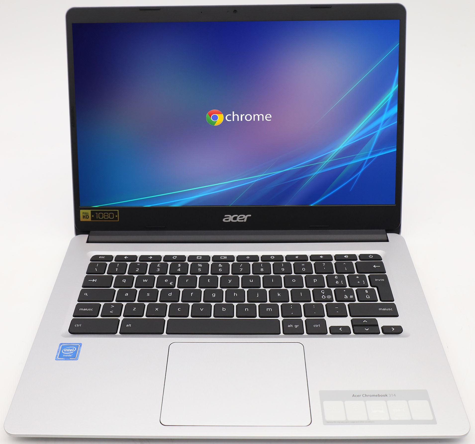 Acer Chromebook 14 CB314-1H-C0U7 silber Celeron N4020 4GB RAM 64GB Flash QWERTY