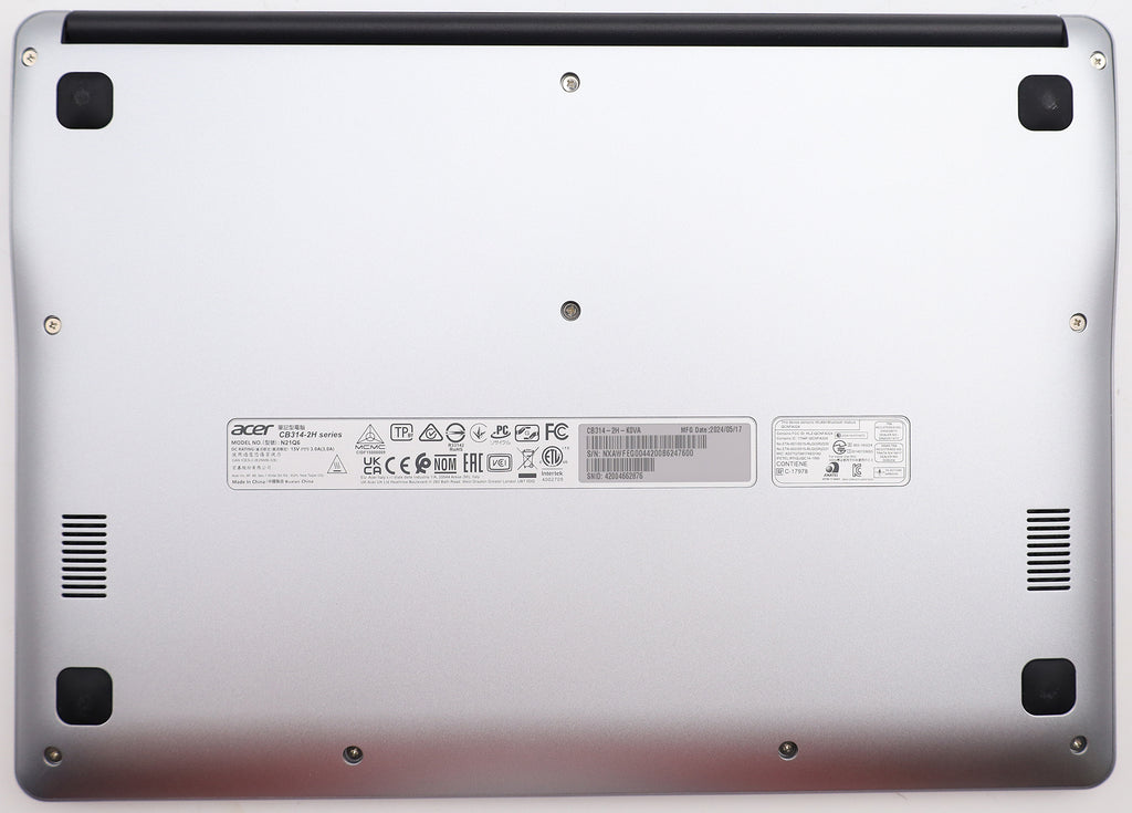 Acer Chromebook 14" Zoll Notebook silber MT8183 CPU 4GB RAM 64GB Flash DE