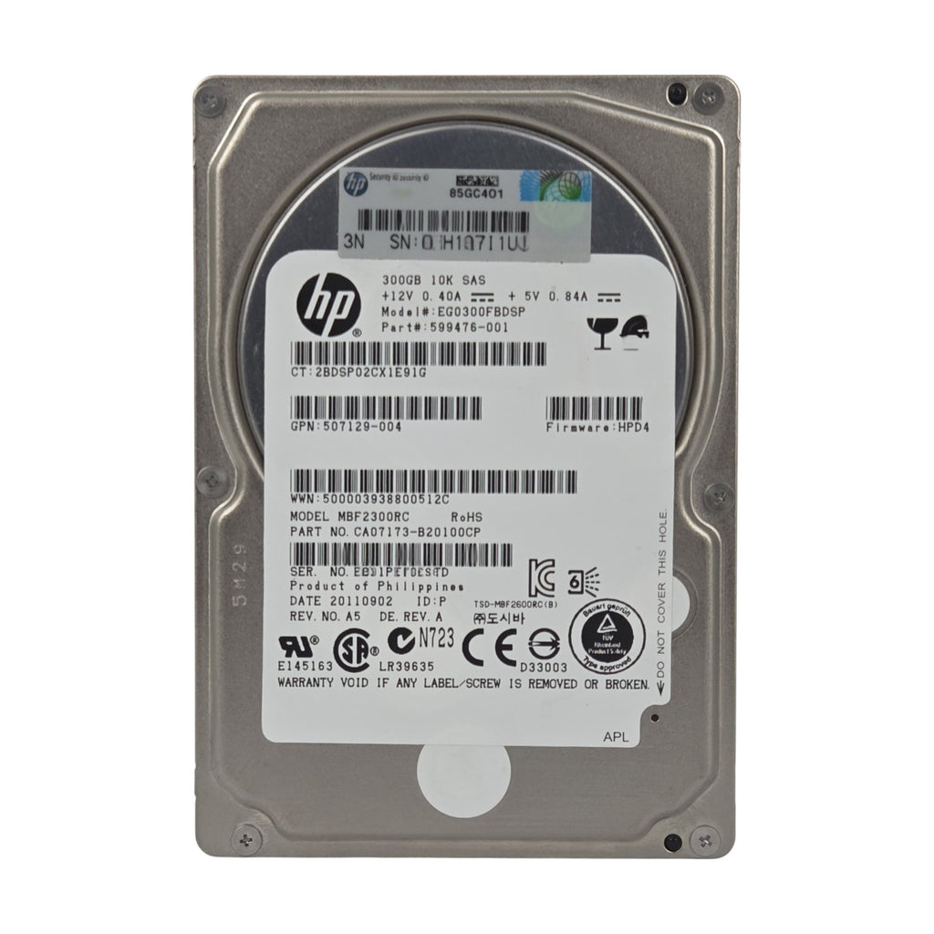 Festplatte HP EG0300FBDSP 300GB SAS II 10 000Rpm 2.5 Zoll