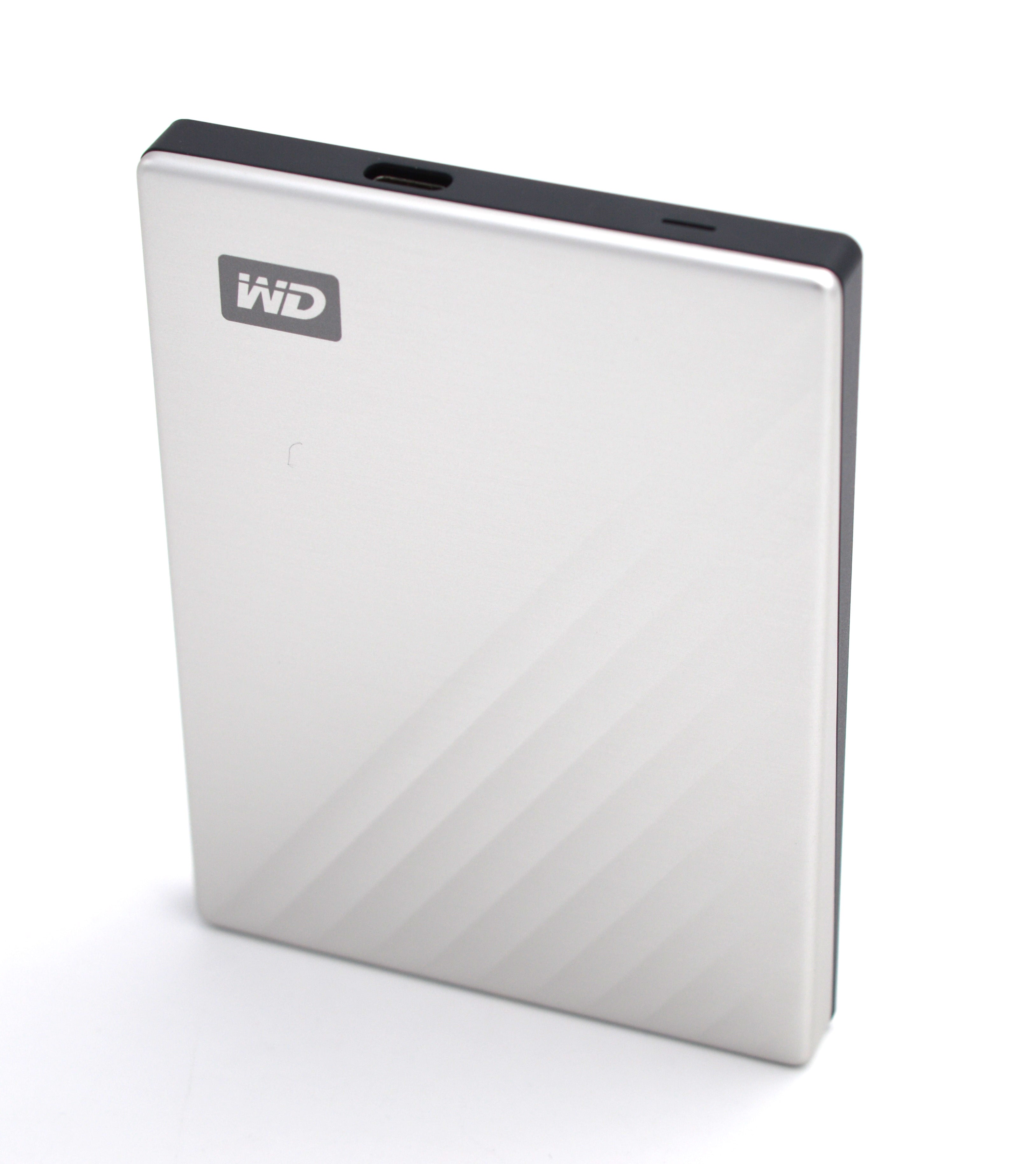 WD MY Passport Ultra externe Festplatte 4 TB (mobiler Speicher, Metallgehäuse, WD Discovery Software, automatische Backups, Passwortschutz) Silber