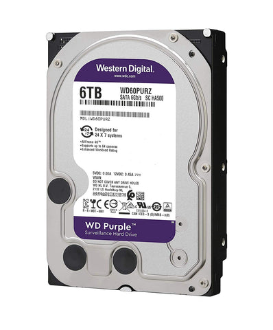 WD Purple 6TB Festplatte Intellipower SATA III 64MB Cache 3,5" WD60PURZ