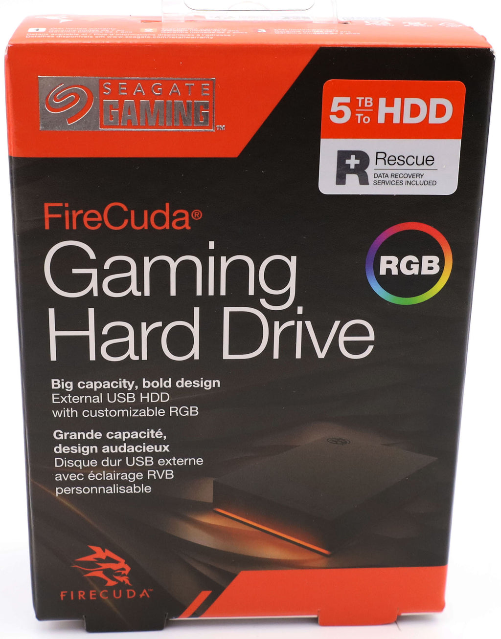Seagate FireCuda Gaming HDD 5TB, externe Festplatte, PC Gaming, USB 3.2‎.
