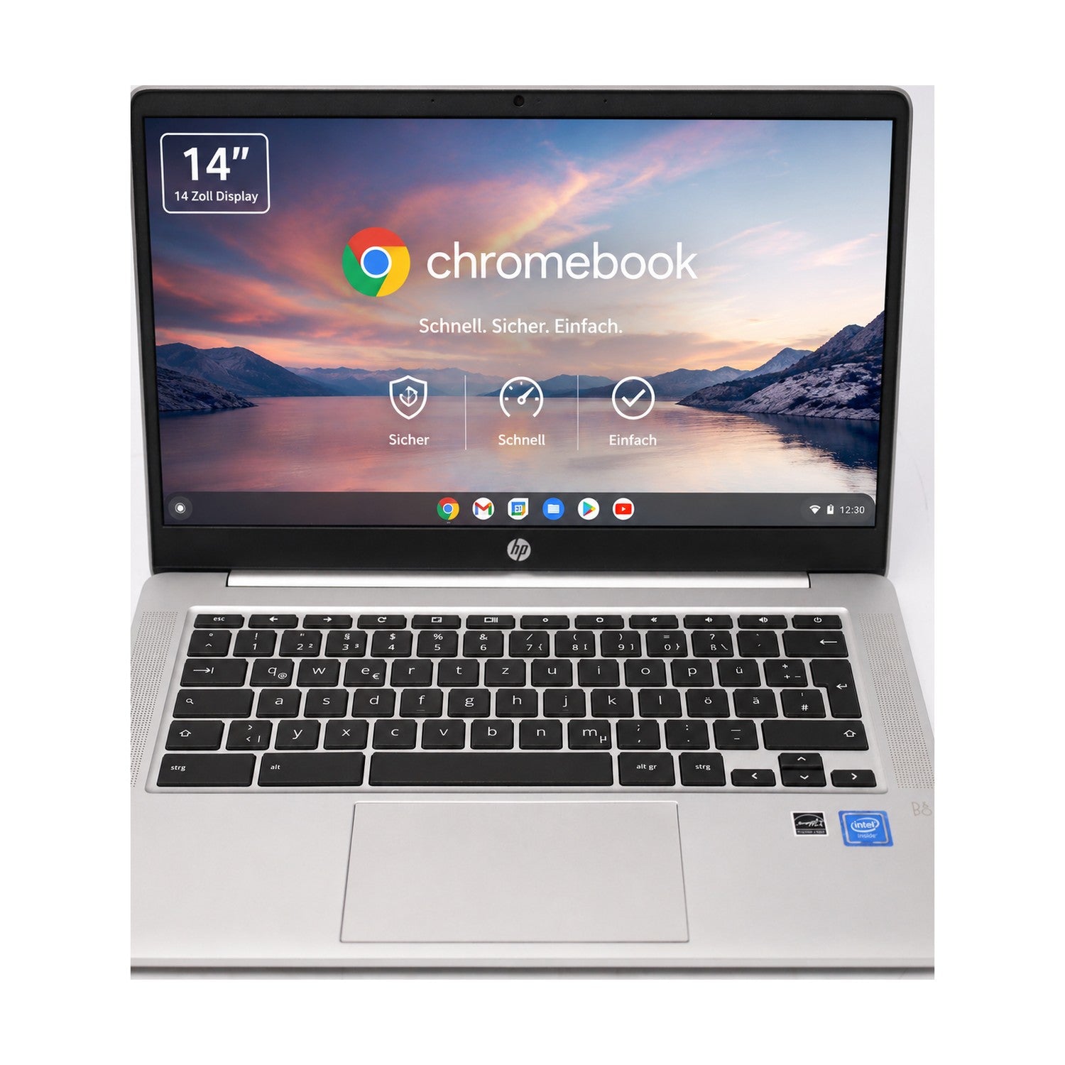 HP Chromebook 14 Zoll Laptop Intel Celeron N4020 4GB LPDDR 64GB eMMC Intel UHD
