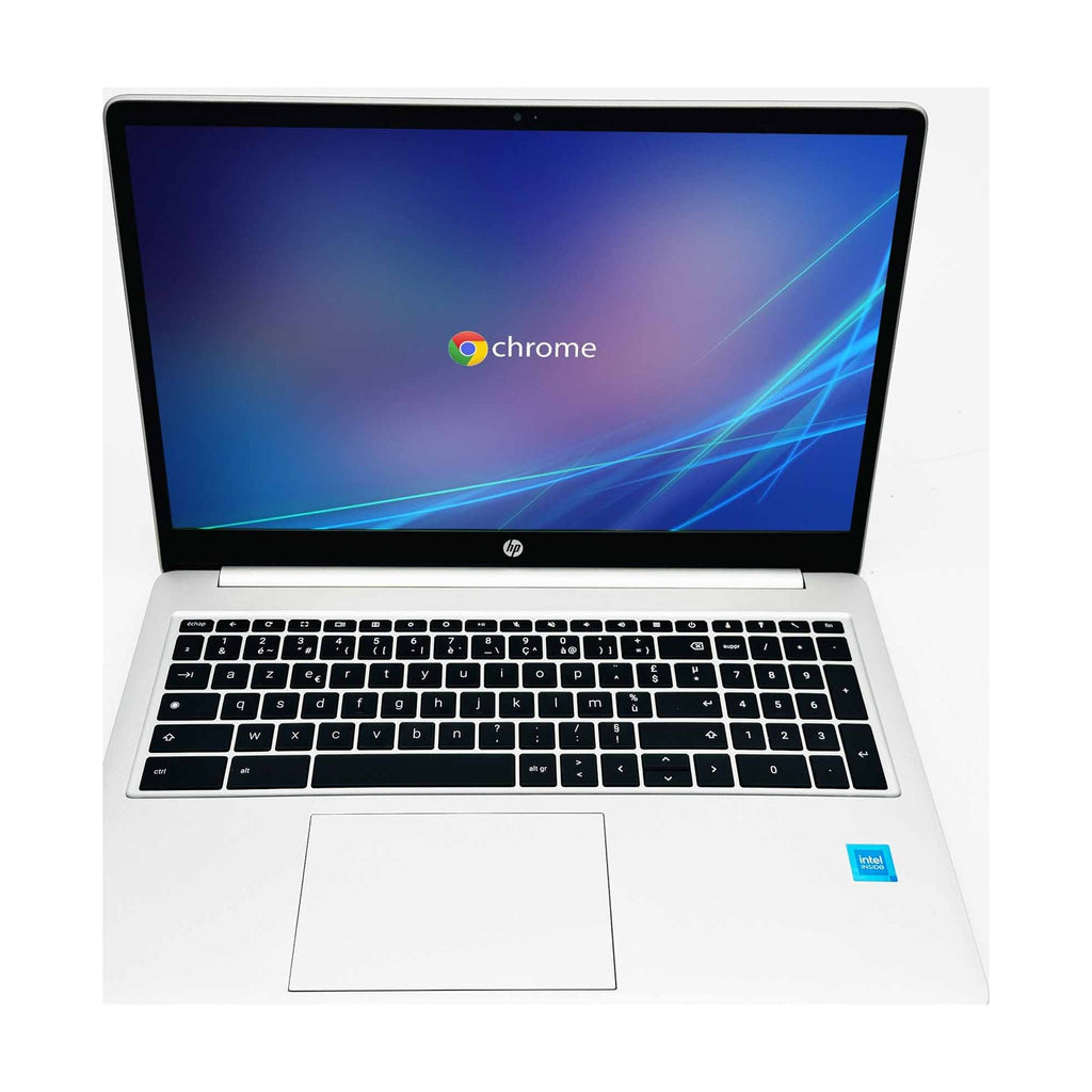 HP Chromebook Laptop 15,6 Zoll FHD Intel Celeron N4500 4GB RAM 64GB RAM AZERTY