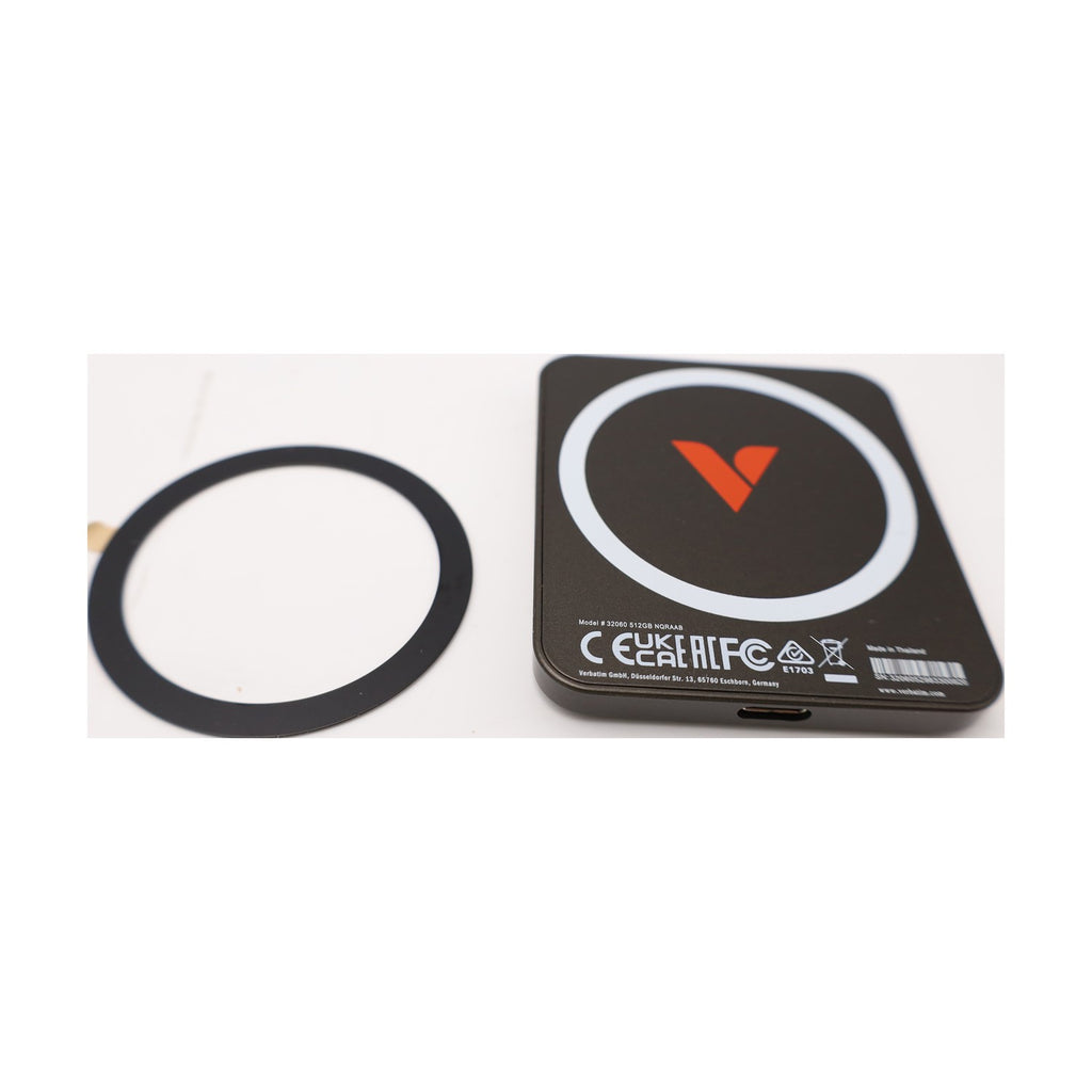 Verbatim Snapback SSD 512GB Magsafe Externe SSD Unterstützt Apple ProRes 4K