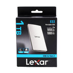 Lexar ES3 Externe SSD 1TB USB 3.2 Gen2 Portable SSD bis zu 1050 MB/s Lesen