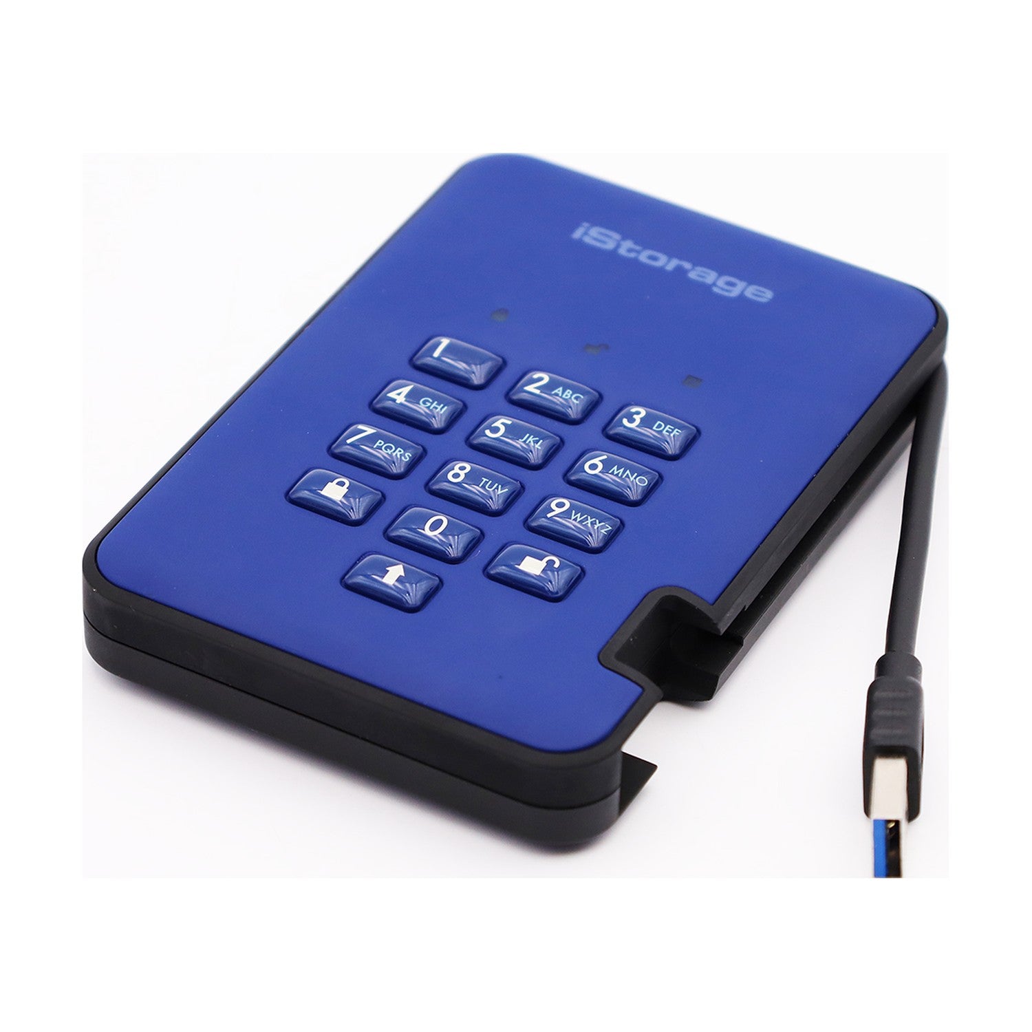iStorage diskAshur2 256bit blau 256GB externe HDD Festplatte USB-A 3.0