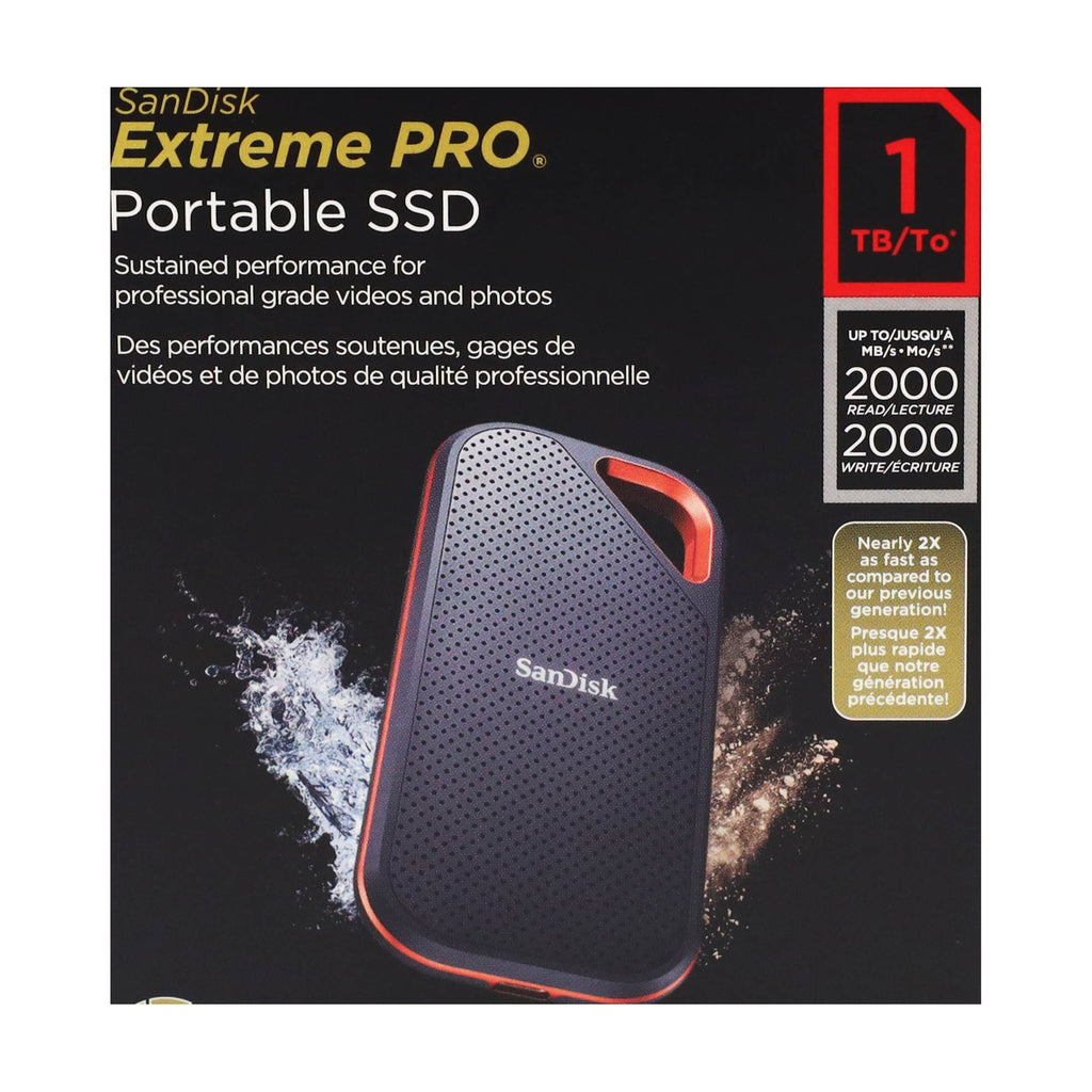 SanDisk Extreme Pro Portable SSD 1TB USB-C 3.2 SDSSDE81-1T00-G25