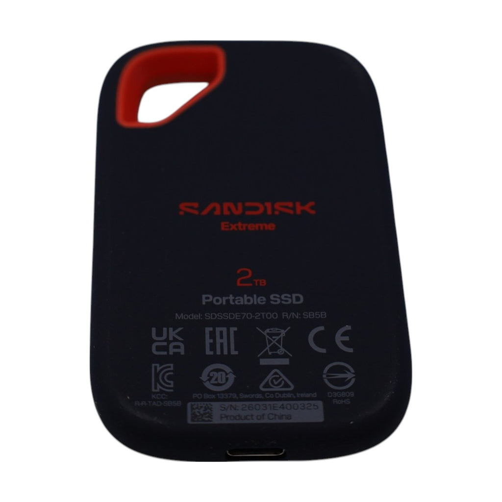 SanDisk Extreme Portable SSD V3 schwarz/orange 2TB USB-C 3.2 SDSSDE70-2T00-G2