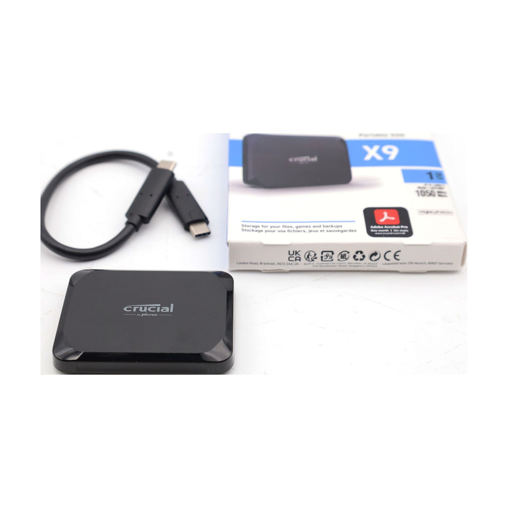 Crucial X9 1TB Externe SSD Festplatte USB-C 3.2 Portable SSD - CT1000X9SSD902