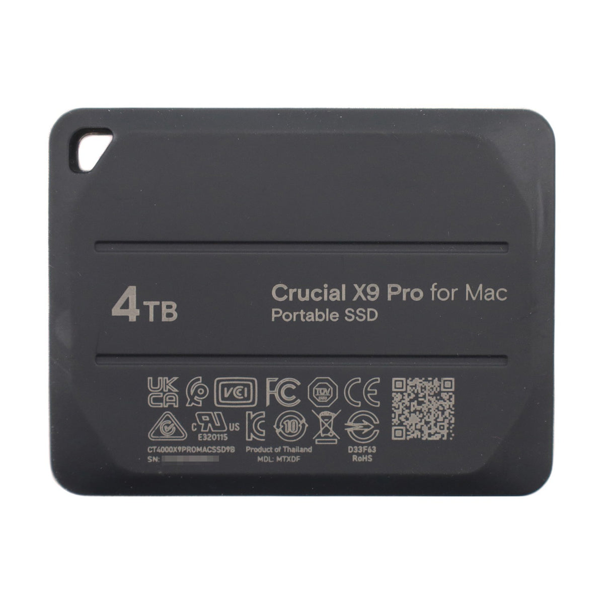 Crucial X9 Pro Portable SSD for Mac 4TB 1050MB/s USB-C SSD Festplatte