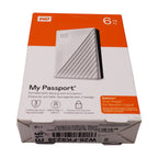Western Digital WD My Passport Portable Storage weiß 6TB USB 3.0 Micro-B
