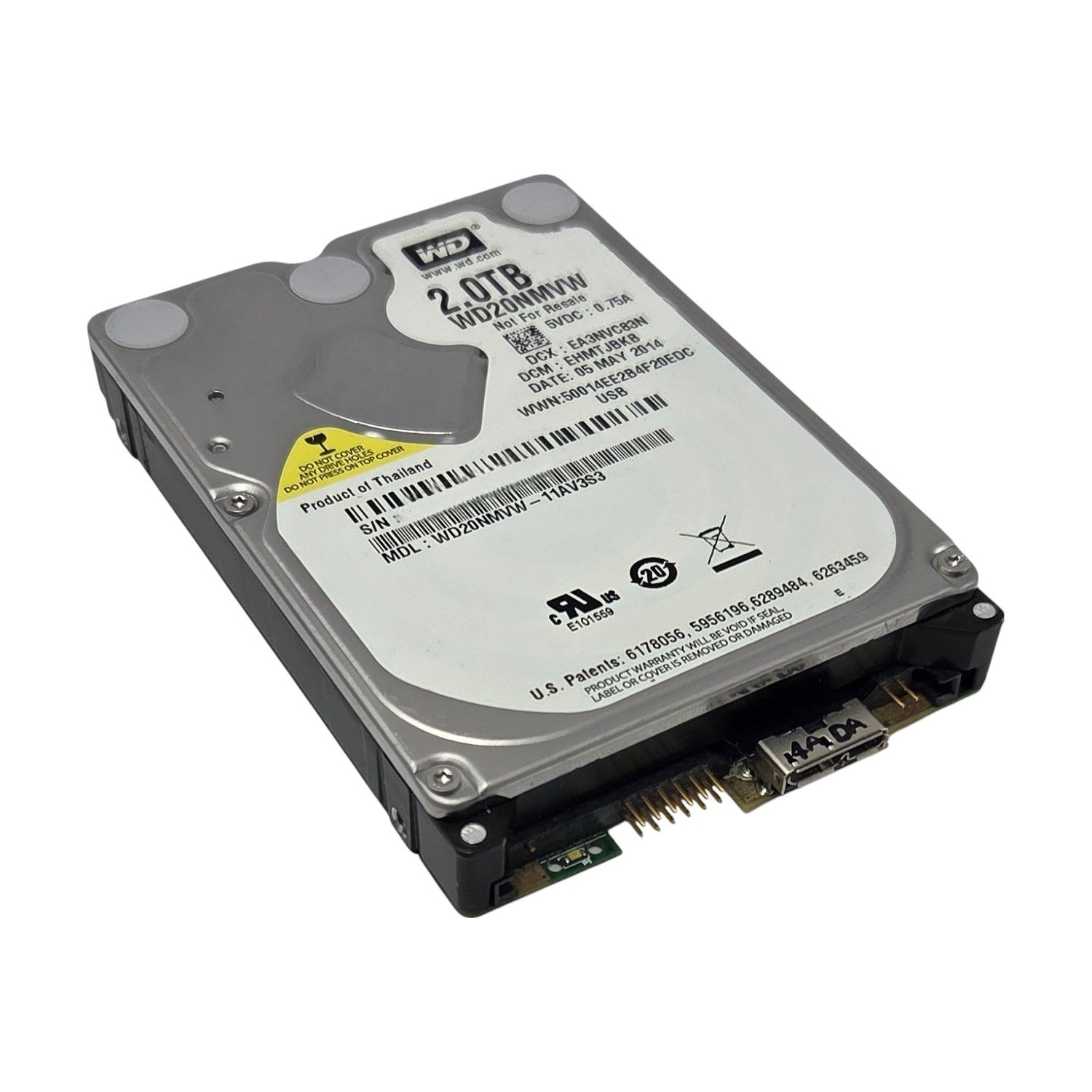 Western Digital 2 TB WD20NMVW-11AV3S3 5400RPM 8MB USB 3.0 2,5" Festplatte