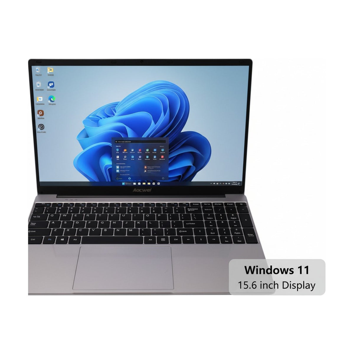 Aocwei Laptop 15.6 Inch 128GB SSD Windows 10 Expansion Support Intel 6GB RAM