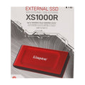Kingston XS1000 1TB External SSD USB 3.2 Gen 2 Portables Laufwerk Rot-SXS1000R