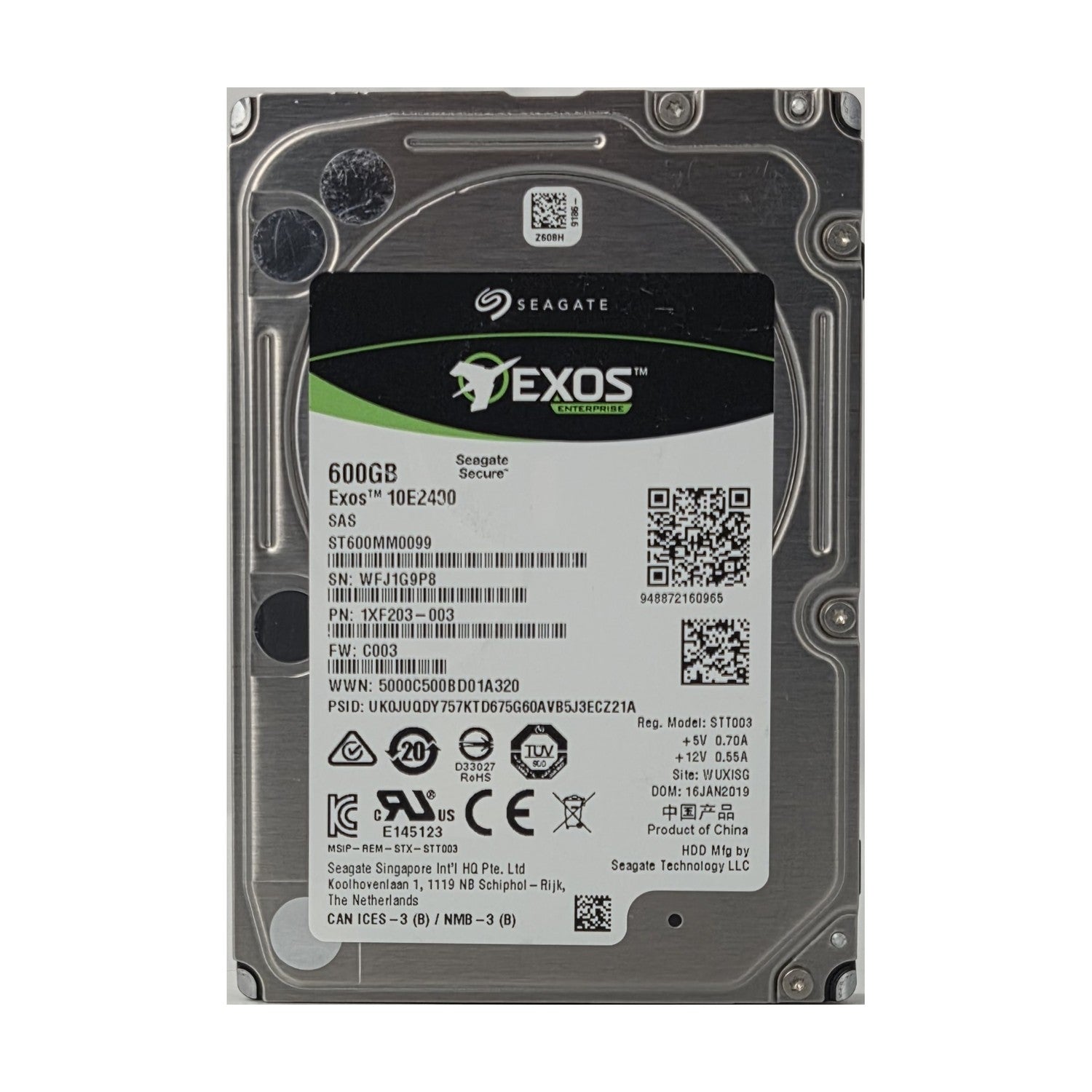 Seagate Exos E 10E2400 600GB Interne Festplatte 2.5" SAS 12Gb/s, ST600MM0099