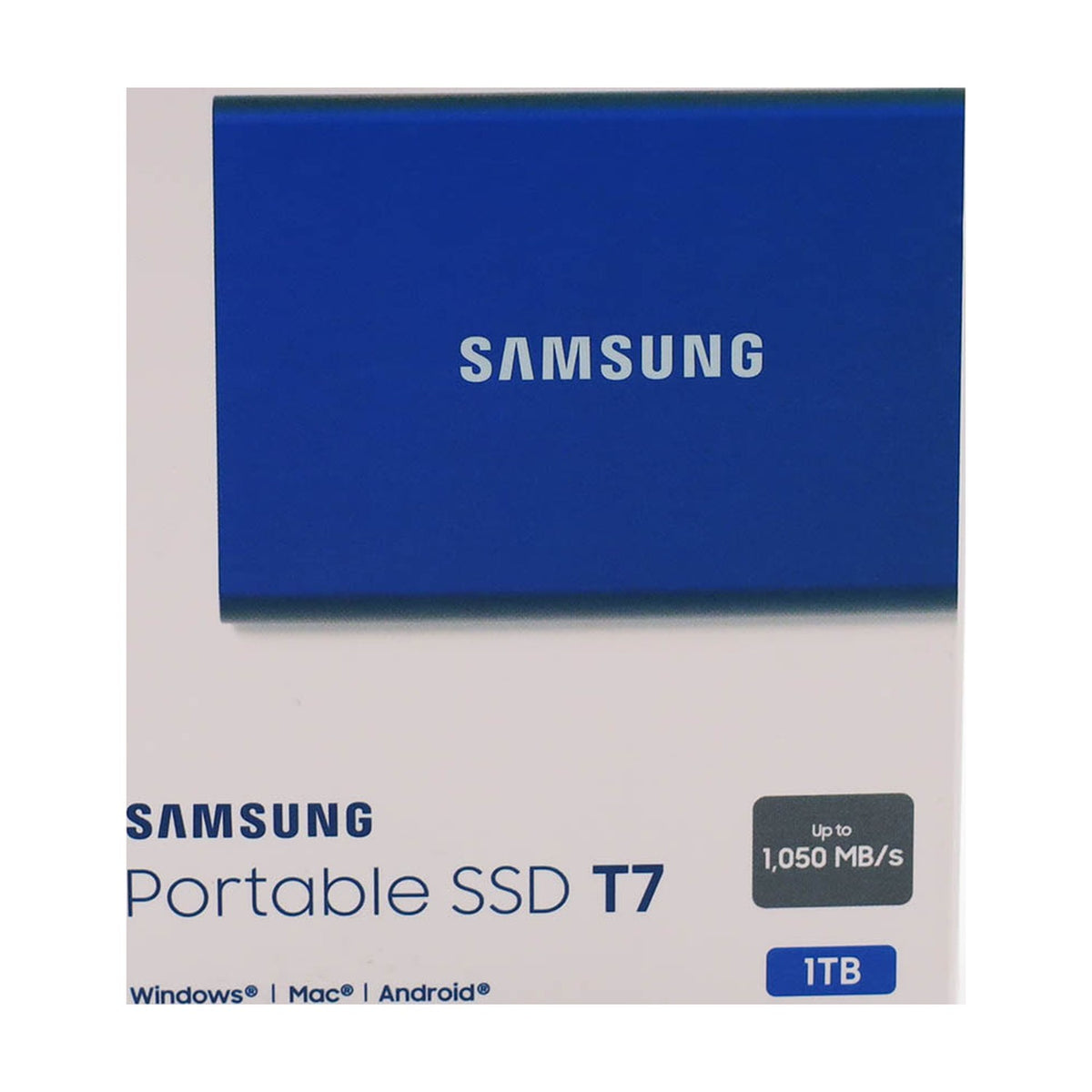 Samsung Portable SSD T7 blau 1TB externe Festplatte, USB-C 3.2 (MU-PC1T0H)