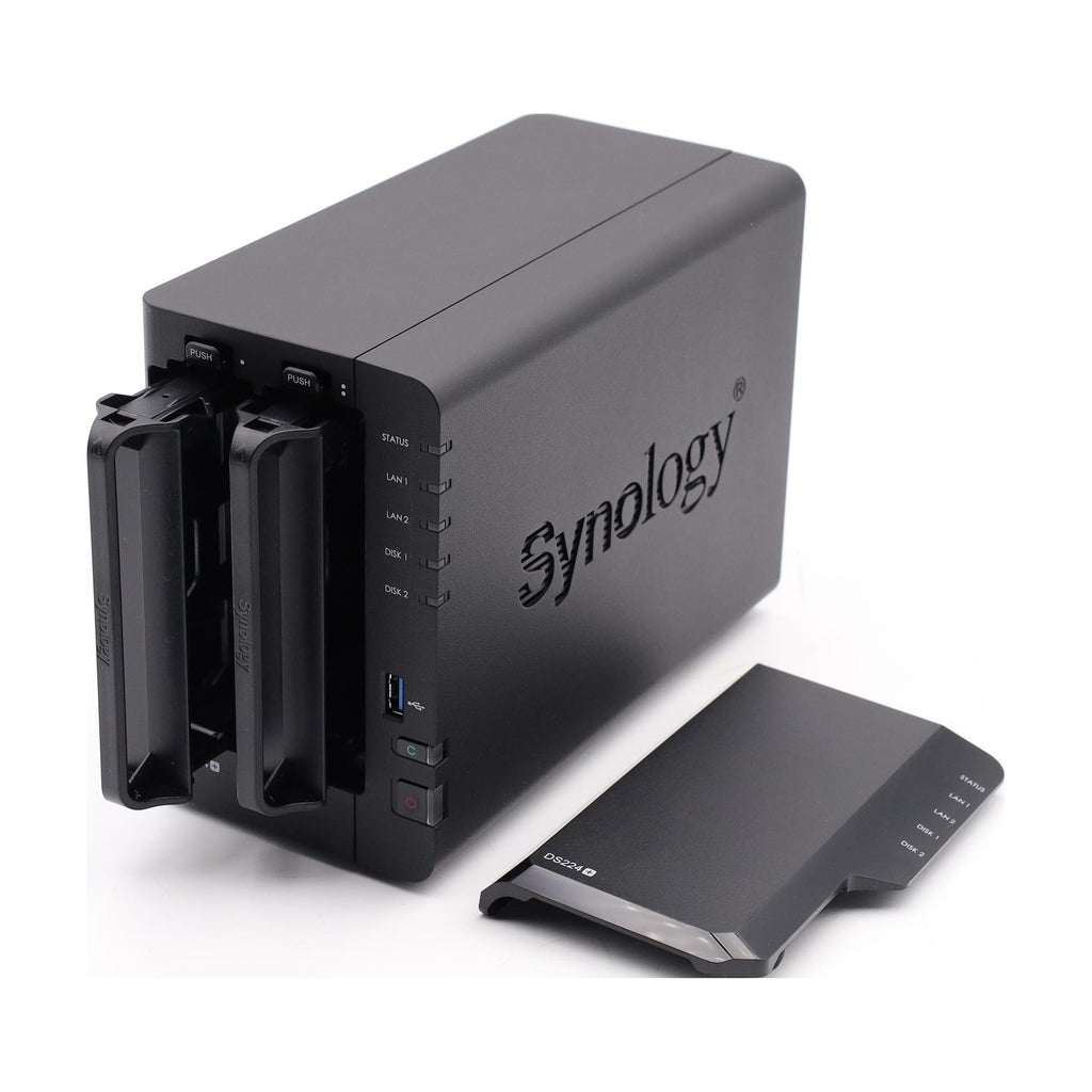Synology DS224+ 2 Bay Desktop NAS-Gehäuse 2GB DDR4 RAM Celeron J4125 CPU
