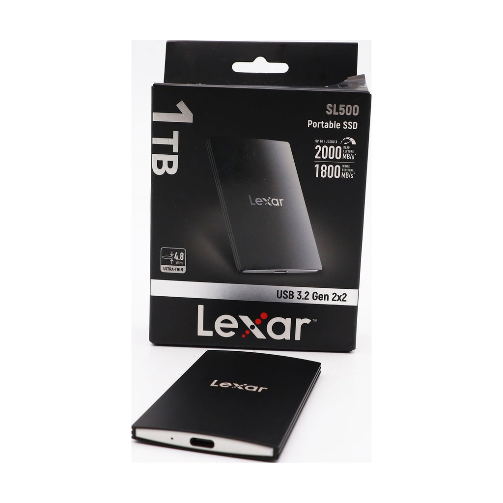 Lexar SL500 Externe SSD 1TB, USB 3.2 Gen2x2 Portable SSD, bis zu 2000 MB/s Lesen