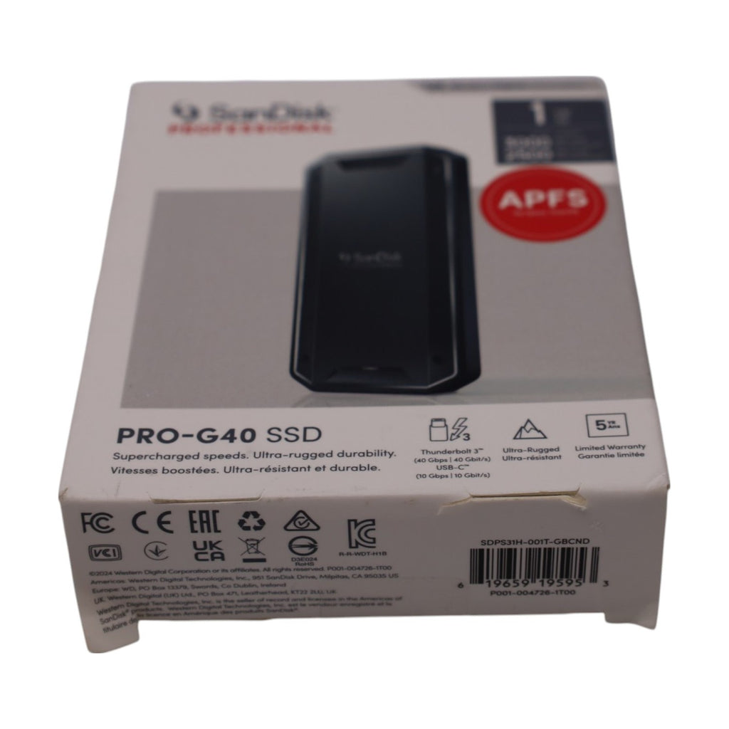 SanDisk Professional PRO-G40 SSD 1TB Thunderbolt 3  USB-C 3.1