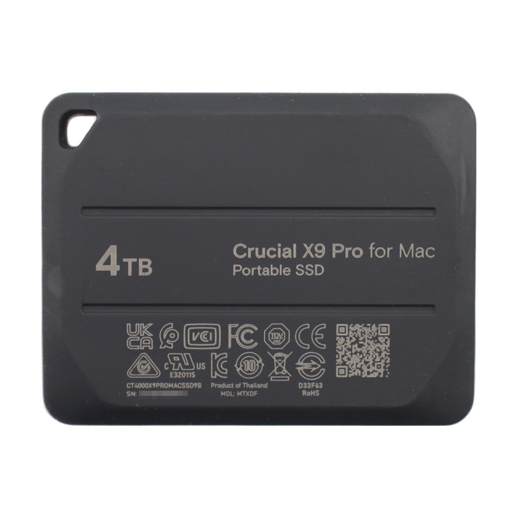 Crucial X9 Pro Portable SSD for Mac 4TB 1050MB/s USB-C SSD Festplatte
