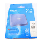 Crucial X10 4TB Externe SSD Festplatte 2.100MB/s USB-C 3.2 Gen2 CT4000X10SSD9-02