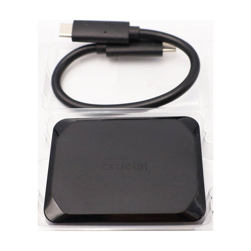 Crucial X10 2TB Externe SSD Festplatte, bis zu 2.100MB/s, USB-C 3.2 Gen2, IP65