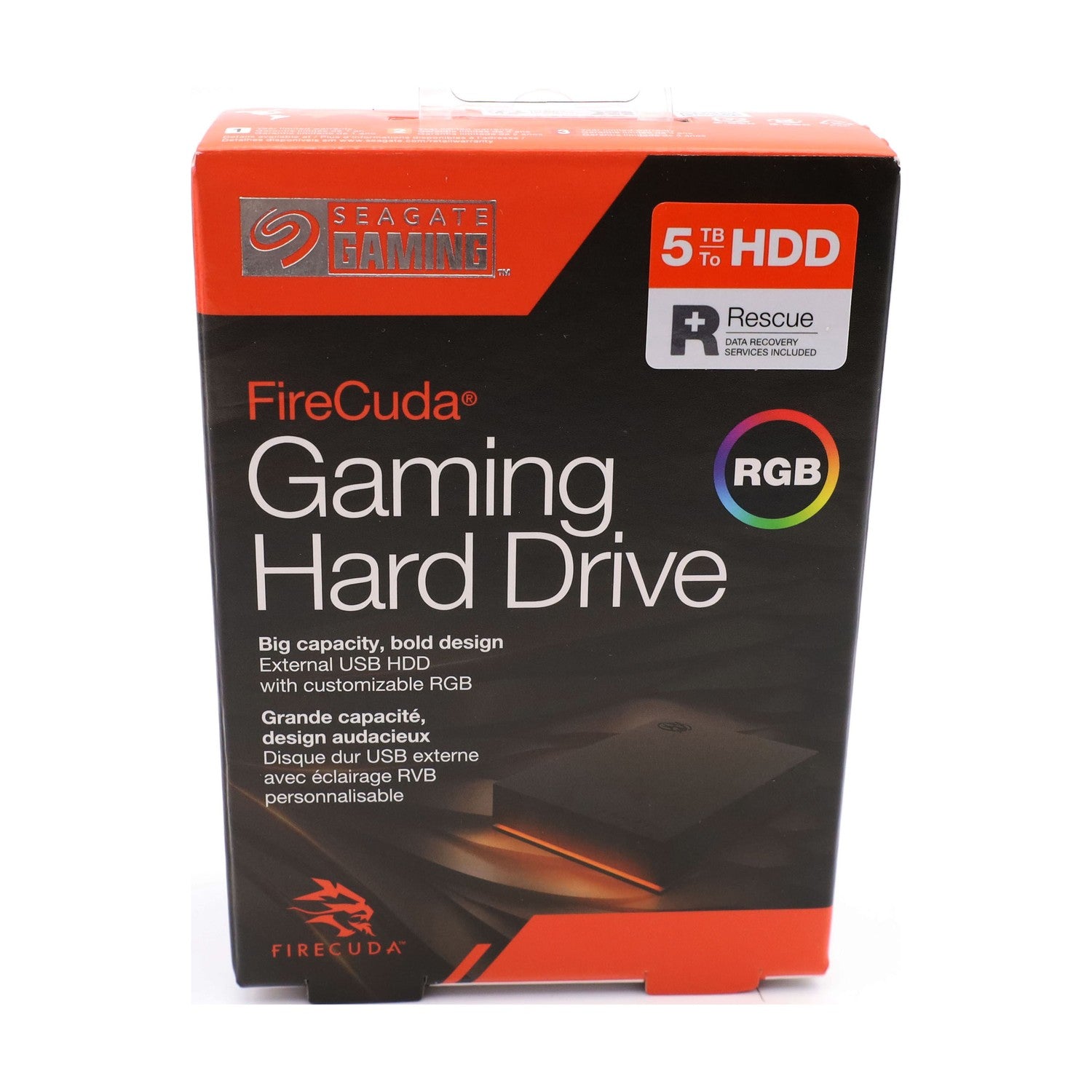 Seagate FireCuda Gaming HDD 5TB, externe Festplatte, PC Gaming, USB 3.2‎.