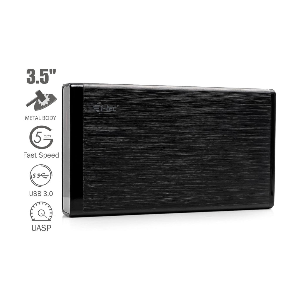 i-Tec 3TB 3.5" externe Festplatte USB 3.0, 64MB Cache, MYSAFE35U401, 3000GB - schwarz