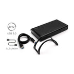 i-Tec 3TB 3.5" externe Festplatte USB 3.0, 64MB Cache, MYSAFE35U401, 3000GB - schwarz