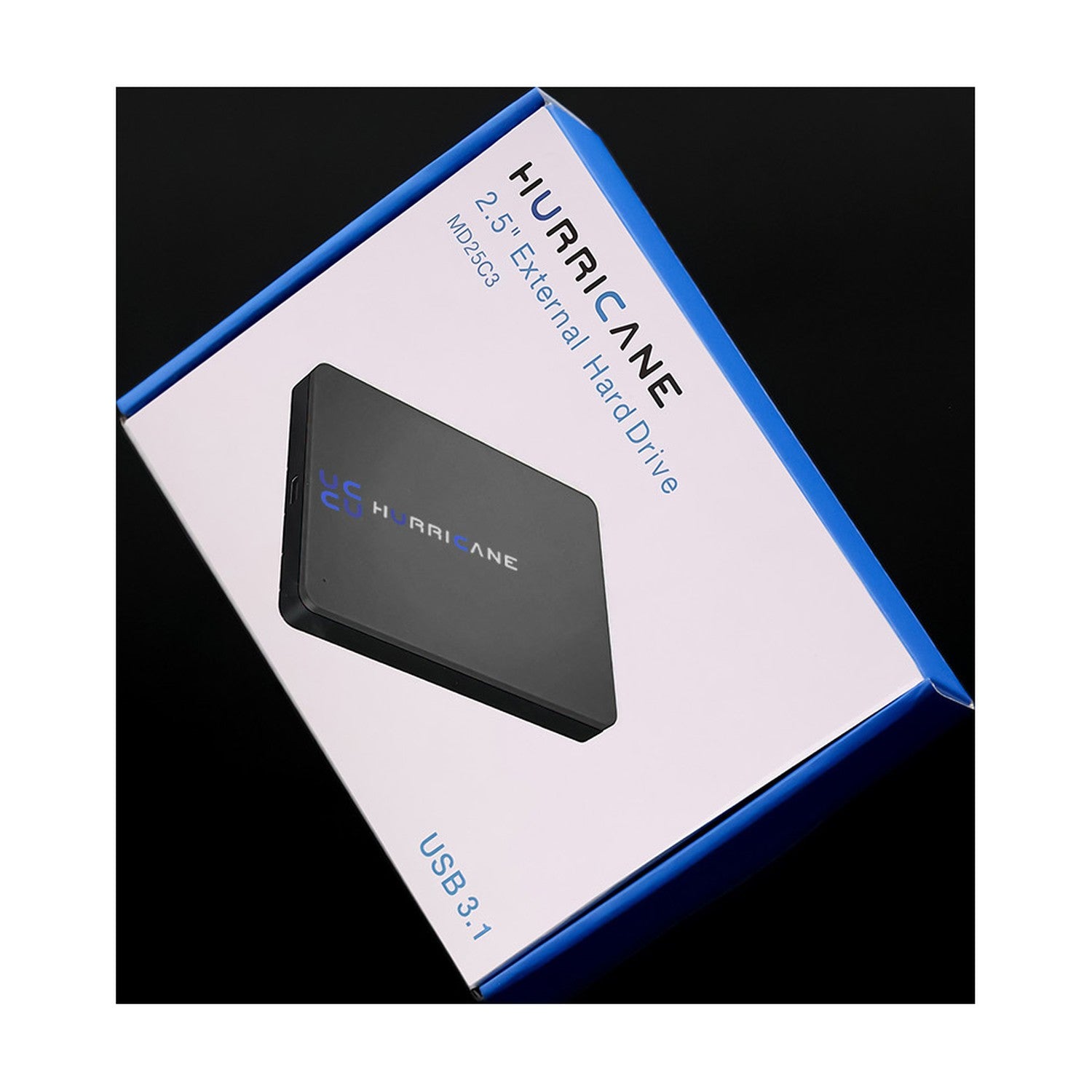 MD25C3 schwarz Hurricane 1TB 2.5 Zoll Externe tragbare Festplatte USB Type C External HDD Mobile Speicherplatte für Fotos smart TV PC Laptop Computer ps4 ps5 Xbox kompatibel mit Windows Mac OS Linux
