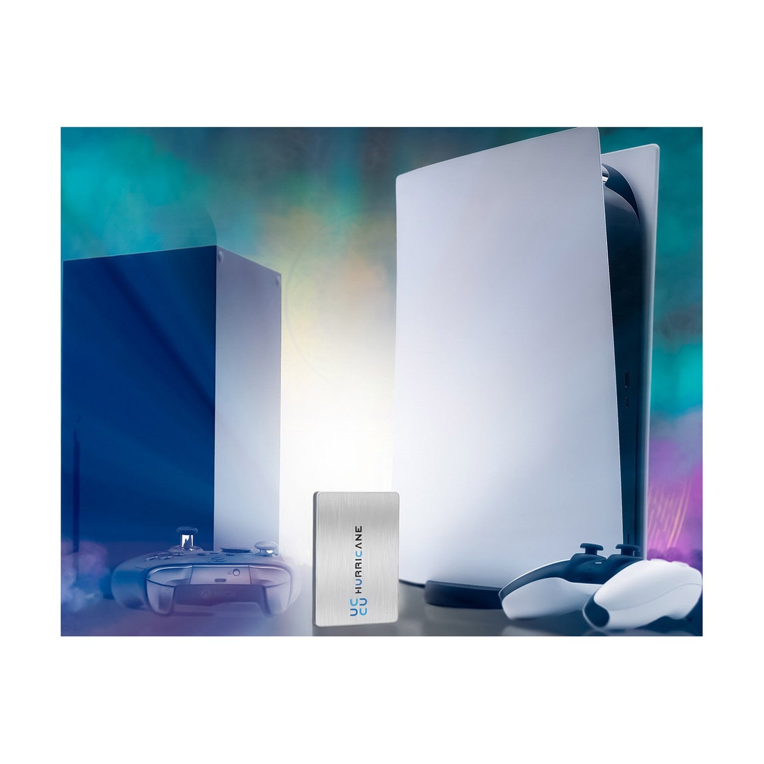 MD25U3 silver Hurricane 1TB 2.5 Zoll Externe tragbare Festplatte USB 3.0 External HDD Mobile Speicherplatte für Fotos smart TV PC Laptop Computer ps4 ps5 Xbox kompatibel mit Windows Mac OS Linux