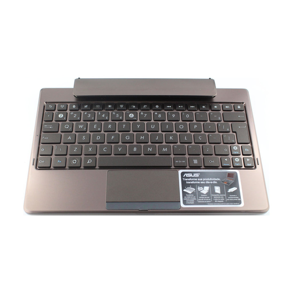 Asus EP TastaturDock für EeePad TF101 mit deutschem Tastaturaufkleber, braun