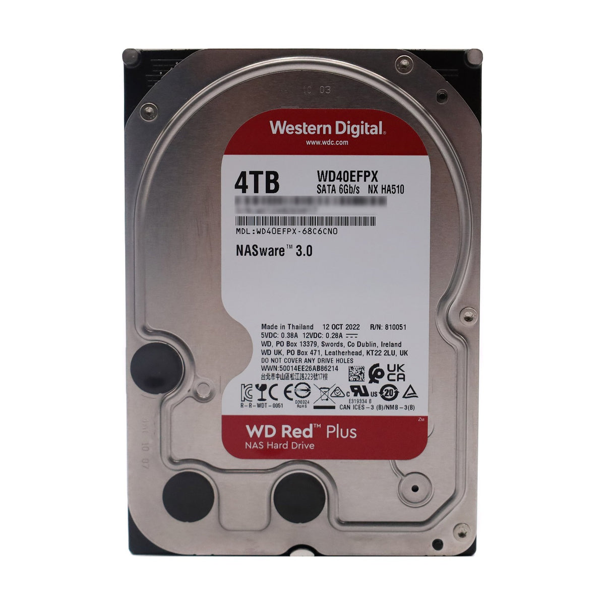 Western Digital WD Red Plus 4TB 3,5" interne Festplatte SATA 6Gb/s WD40EFPX