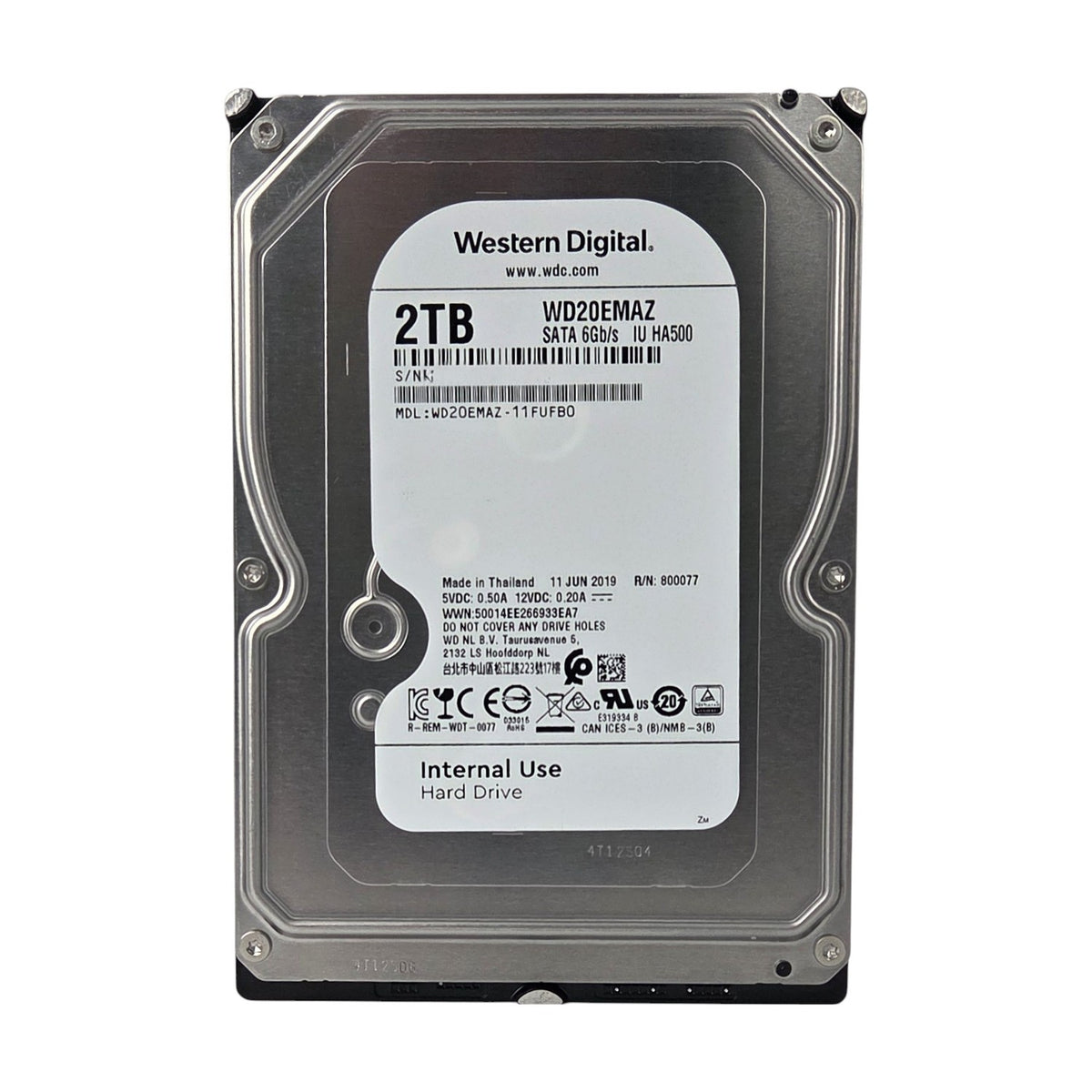 WD Interne Festplatte WD20EMAZ 2TB 5400 U/min 64MB SATA III 3.5"