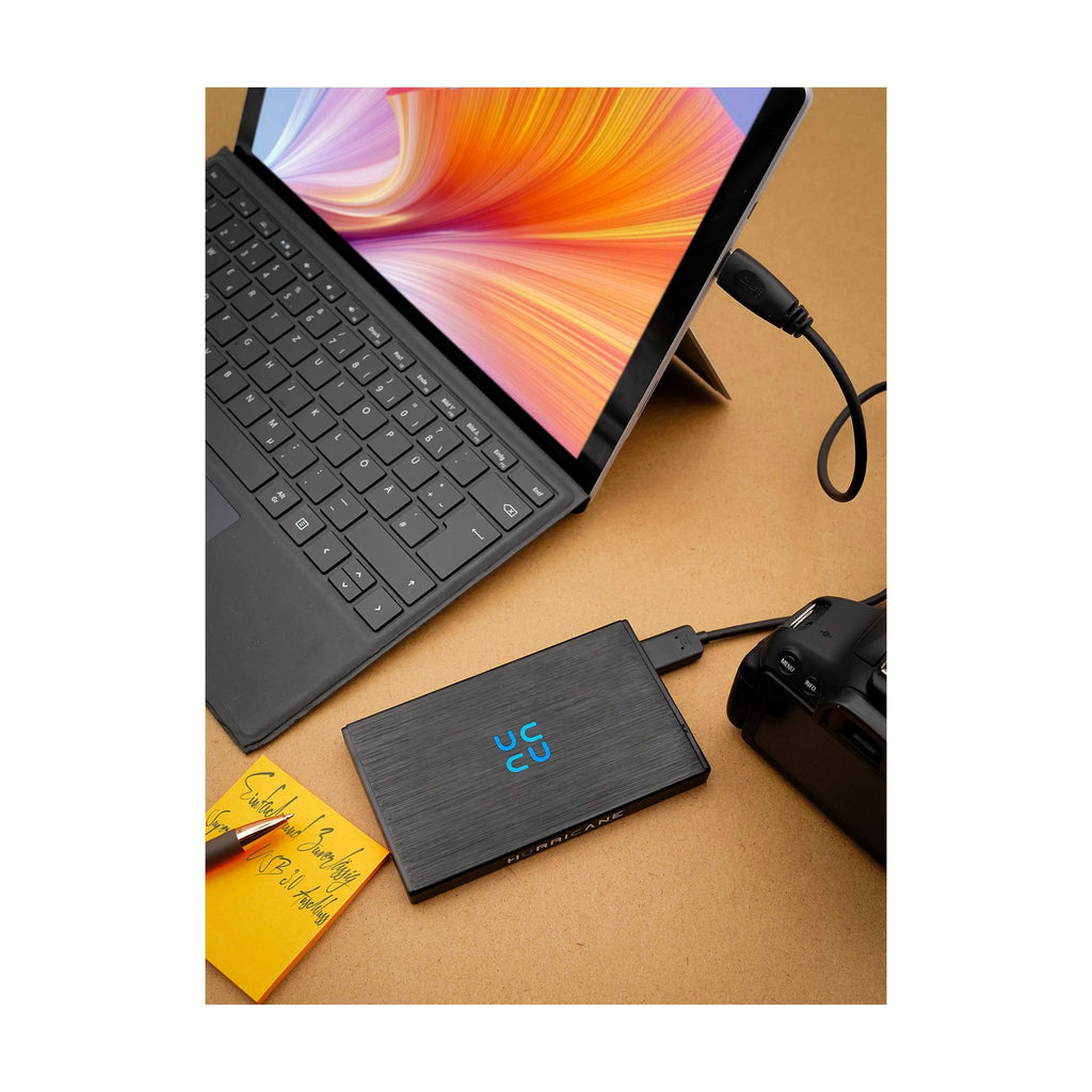 Hurricane GD25612 Externe Festplatte 500GB 2,5" USB 3.0 PC Mac PS4 PS5 Xbox TV