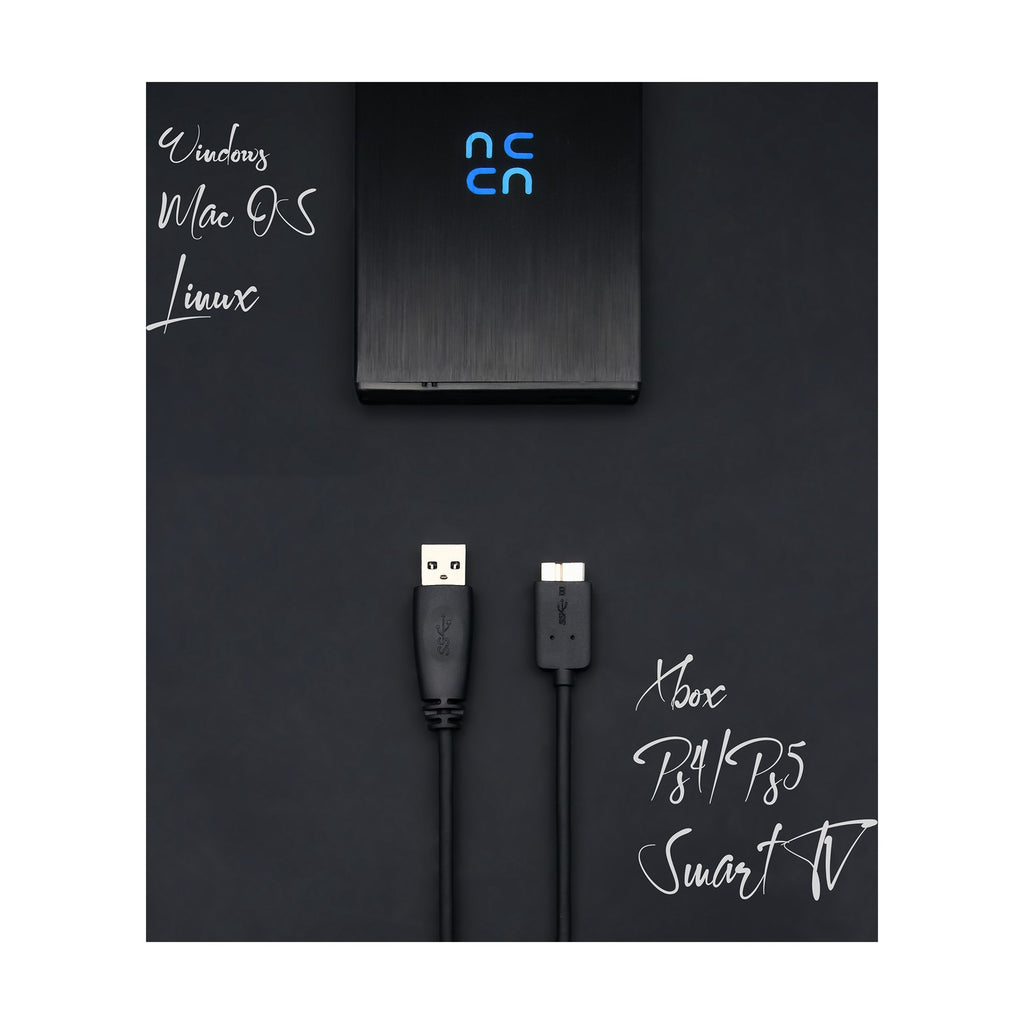 Hurricane GD25612 externe Festplatte 750GB 2,5" USB 3.0 PC Mac PS4 PS5 XboxTV