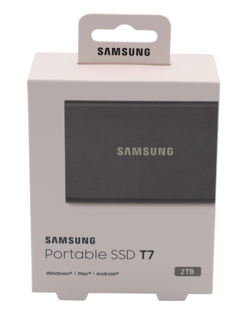 Samsung T7 Titan Gray SSD 2 TB USB-C externe SSD Festplatte MU-PC2T0T