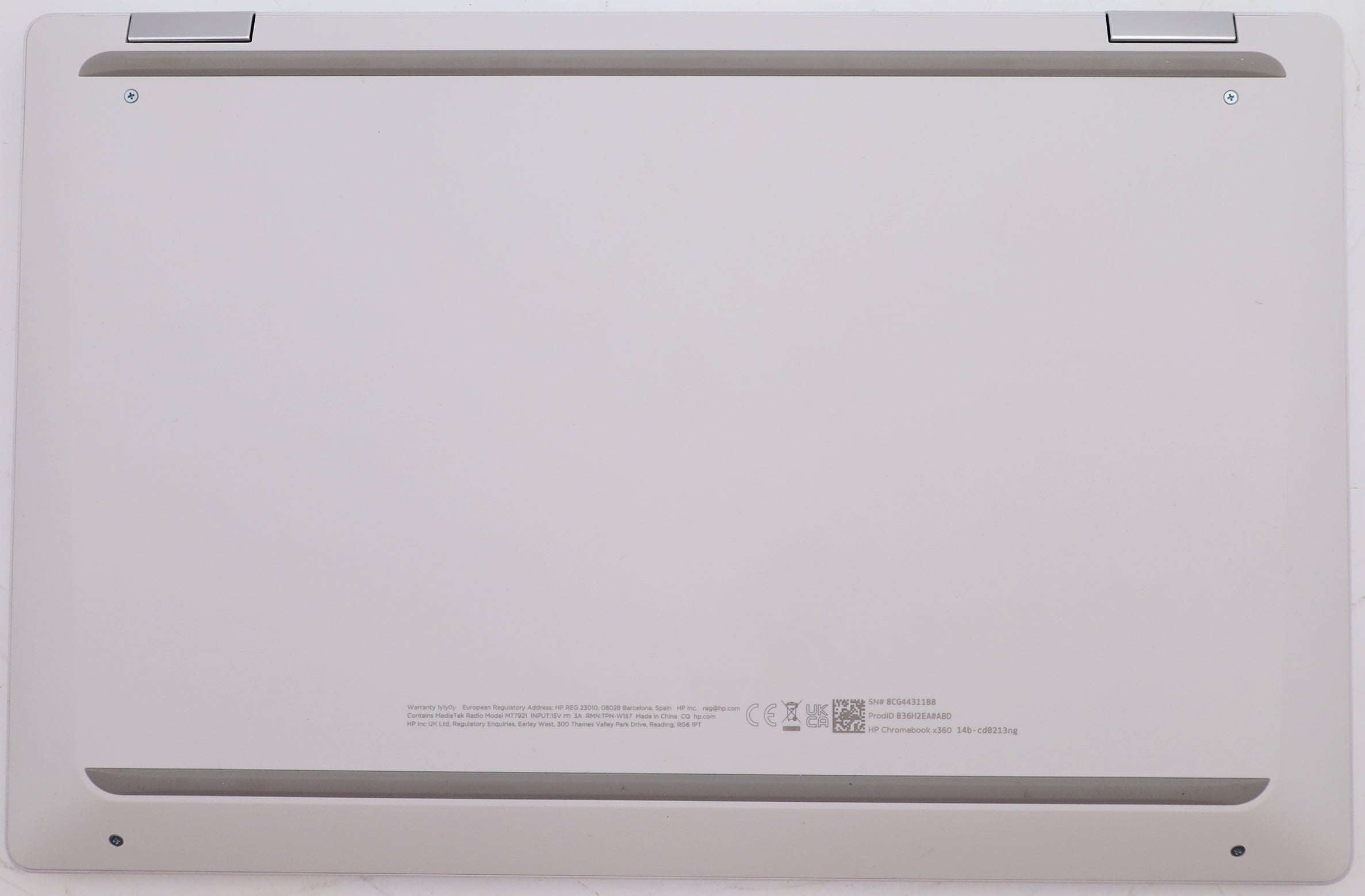 HP Chromebook x360 14b-cd0213ng Glacier Silver N100 4GB RAM 128GB Flash DE