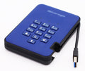 iStorage diskAshur2 256bit blau 256GB externe HDD Festplatte USB-A 3.0