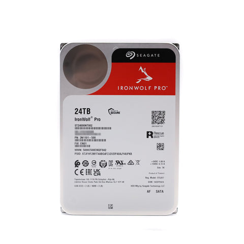 Seagate IronWolf Pro NAS HDD 24TB 512e 3.5" SATA 6Gb/s ST24000NT002
